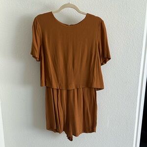Forever 21 Brown Jumpsuit